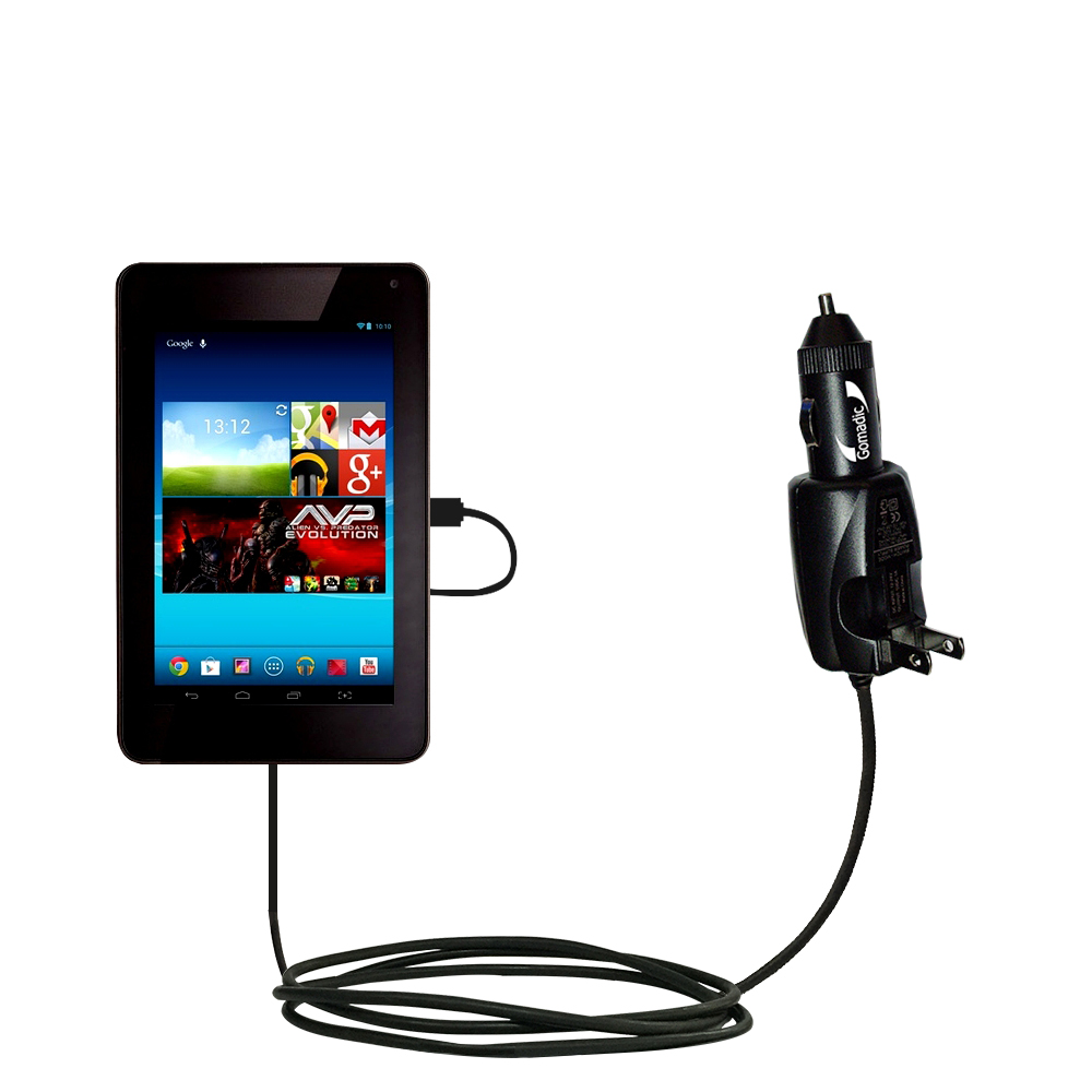 Car & Home 2 in 1 Charger compatible with the Noria Android KA-X15