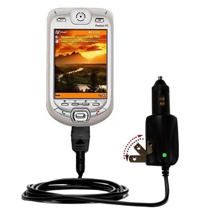 Car & Home 2 in 1 Charger compatible with the O2 XDA Pocket PC Phone