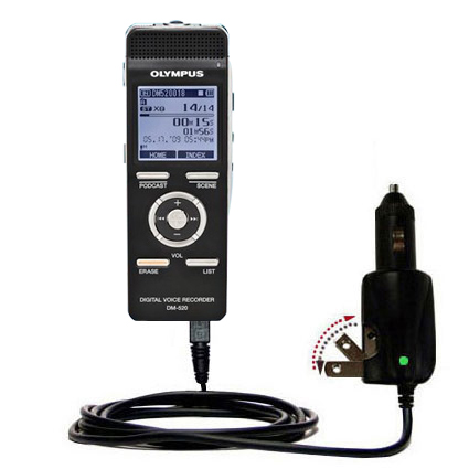 Car & Home 2 in 1 Charger compatible with the Olympus DM-520