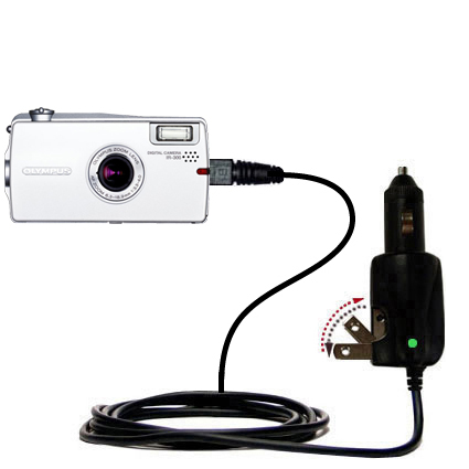 Car & Home 2 in 1 Charger compatible with the Olympus IR-300