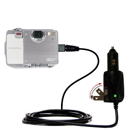 Car & Home 2 in 1 Charger compatible with the Olympus IR-500