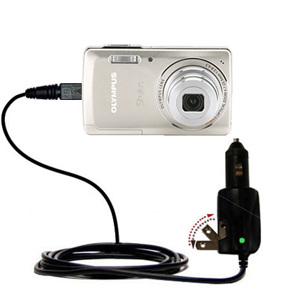 Car & Home 2 in 1 Charger compatible with the Olympus Stylus-5010 Digital Camera