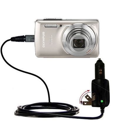 Car & Home 2 in 1 Charger compatible with the Olympus Stylus-7030 Digital Camera