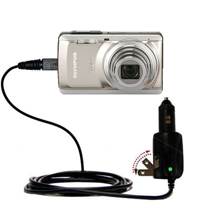 Car & Home 2 in 1 Charger compatible with the Olympus Stylus-7040 Digital Camera
