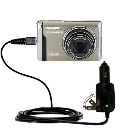 Car & Home 2 in 1 Charger compatible with the Olympus Stylus-9010 Digital Camera