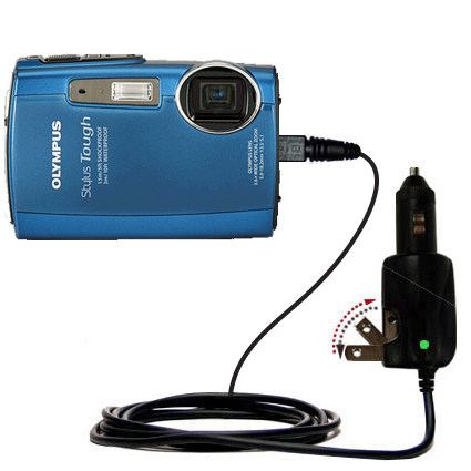 Car & Home 2 in 1 Charger compatible with the Olympus Stylus TOUGH 3000