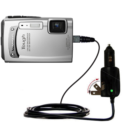 Car & Home 2 in 1 Charger compatible with the Olympus TG-310