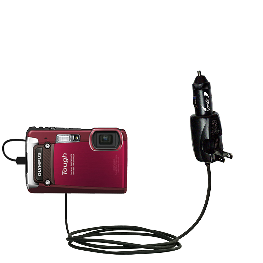 Car & Home 2 in 1 Charger compatible with the Olympus TG-820 iHS