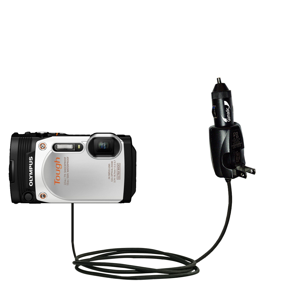 Car & Home 2 in 1 Charger compatible with the Olympus TG-860