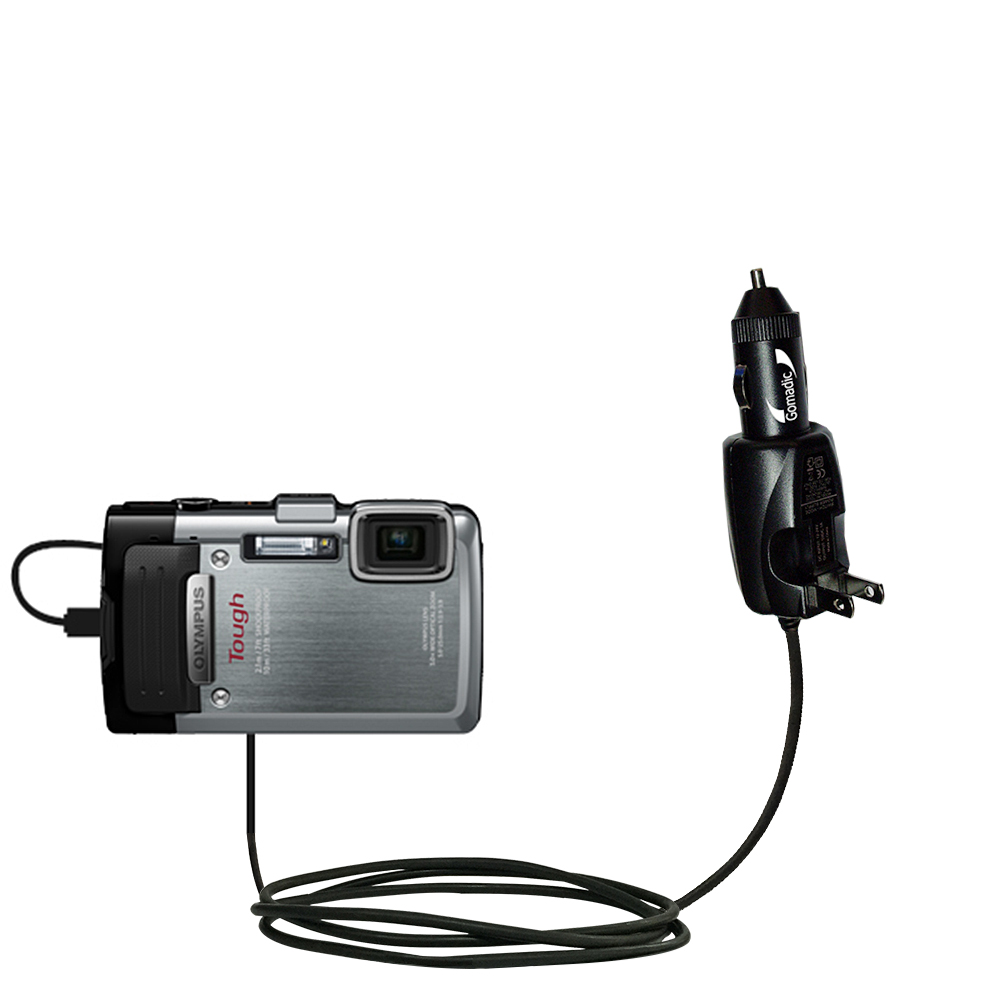 Car & Home 2 in 1 Charger compatible with the Olympus Tough TG-830