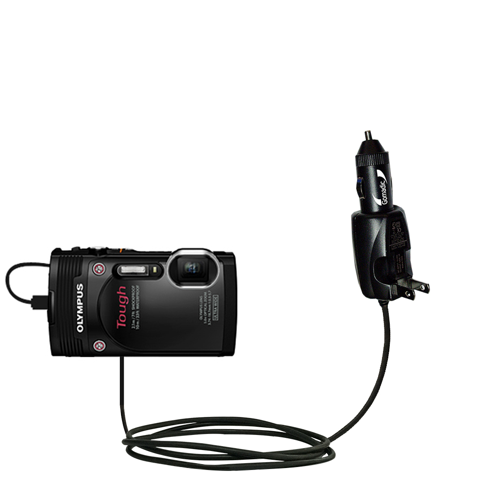 Car & Home 2 in 1 Charger compatible with the Olympus Tough TG-850
