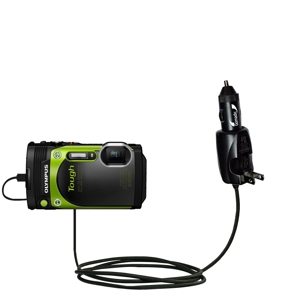 Car & Home 2 in 1 Charger compatible with the Olympus Tough TG-870