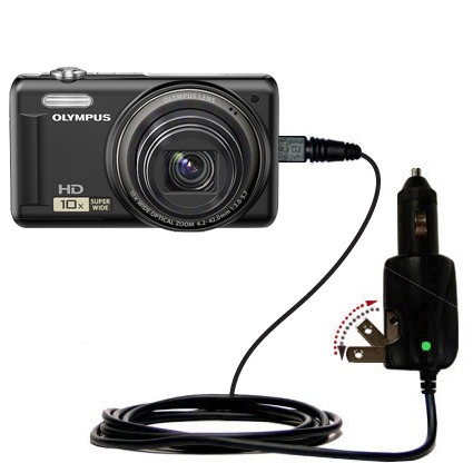 Car & Home 2 in 1 Charger compatible with the Olympus VR-310