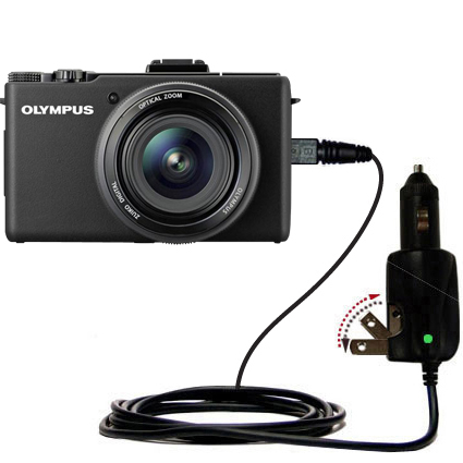 Car & Home 2 in 1 Charger compatible with the Olympus XZ-1