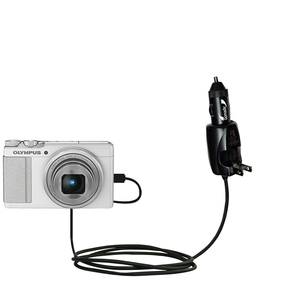 Car & Home 2 in 1 Charger compatible with the Olympus XZ-10