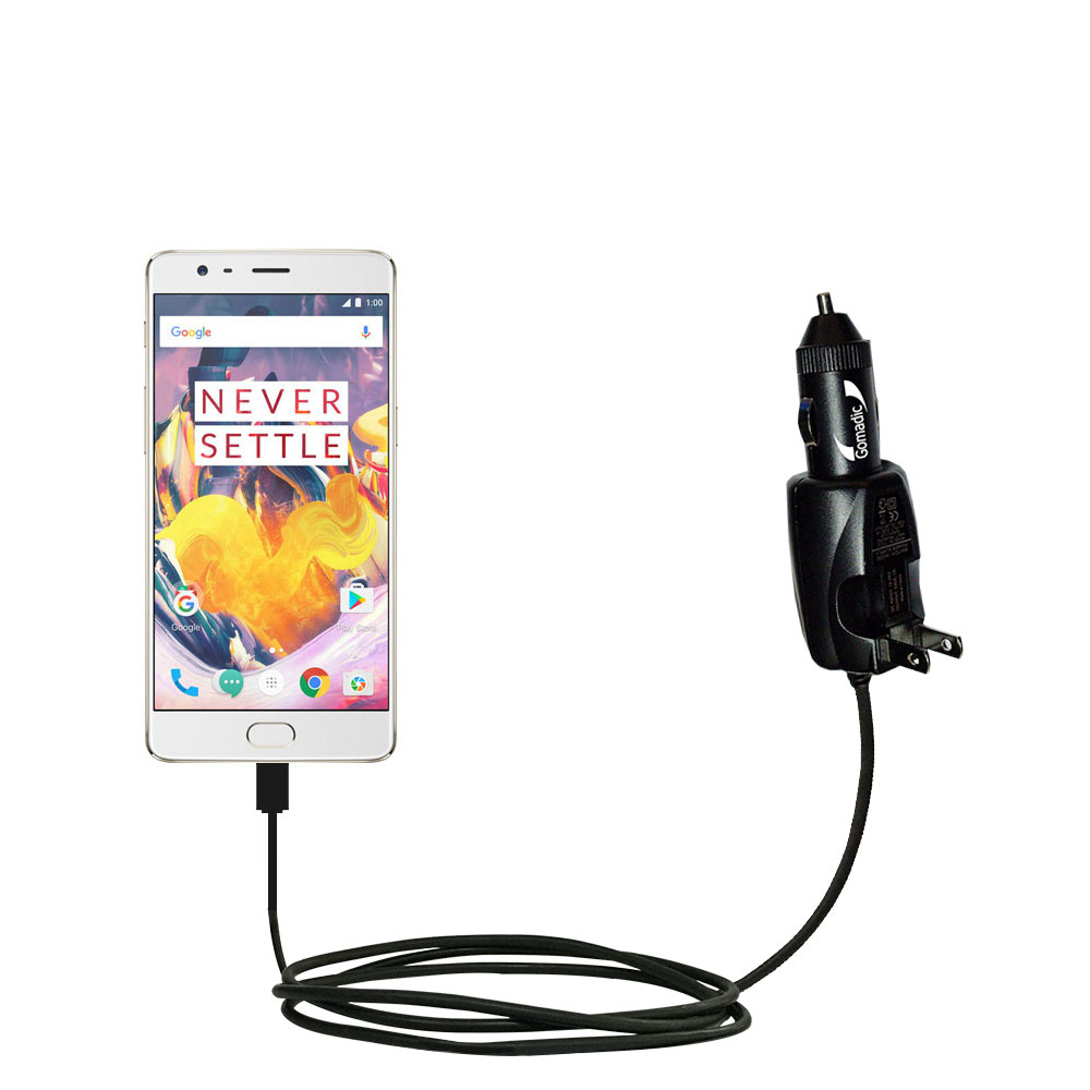 Car & Home 2 in 1 Charger compatible with the OnePlus 3T