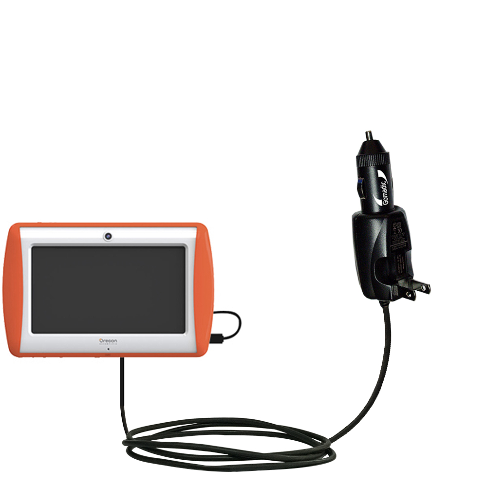 Intelligent Dual Purpose DC Vehicle and AC Home Wall Charger suitable for the Orgeon Scientific Meep - Two critical functions; one unique charger - Uses Gomadic Brand TipExchange Technology