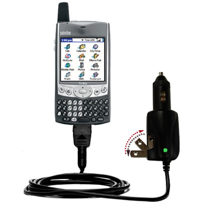 Car & Home 2 in 1 Charger compatible with the Palm palm Treo 600