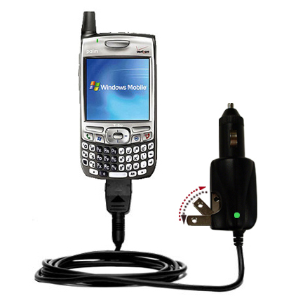 Car & Home 2 in 1 Charger compatible with the Palm Palm Treo 700wx