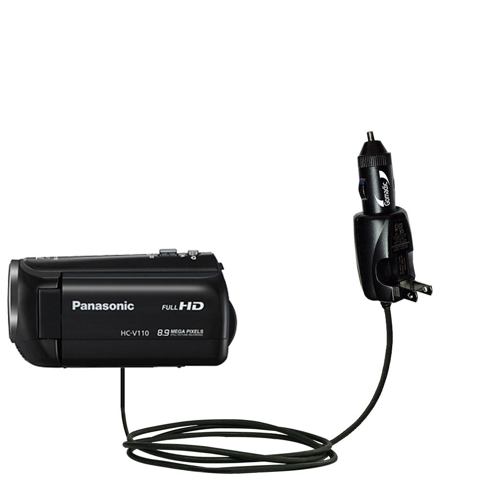 Car & Home 2 in 1 Charger compatible with the Panasonic HC-V110