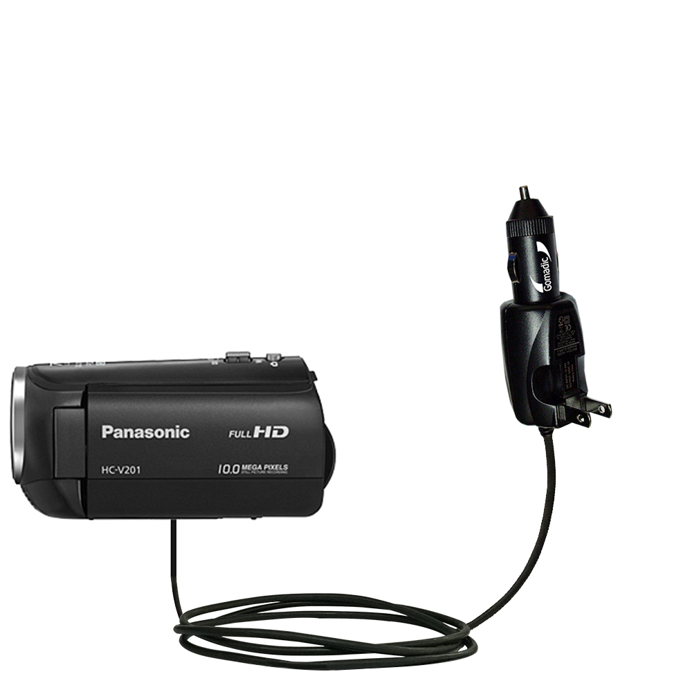 Car & Home 2 in 1 Charger compatible with the Panasonic HC-V201