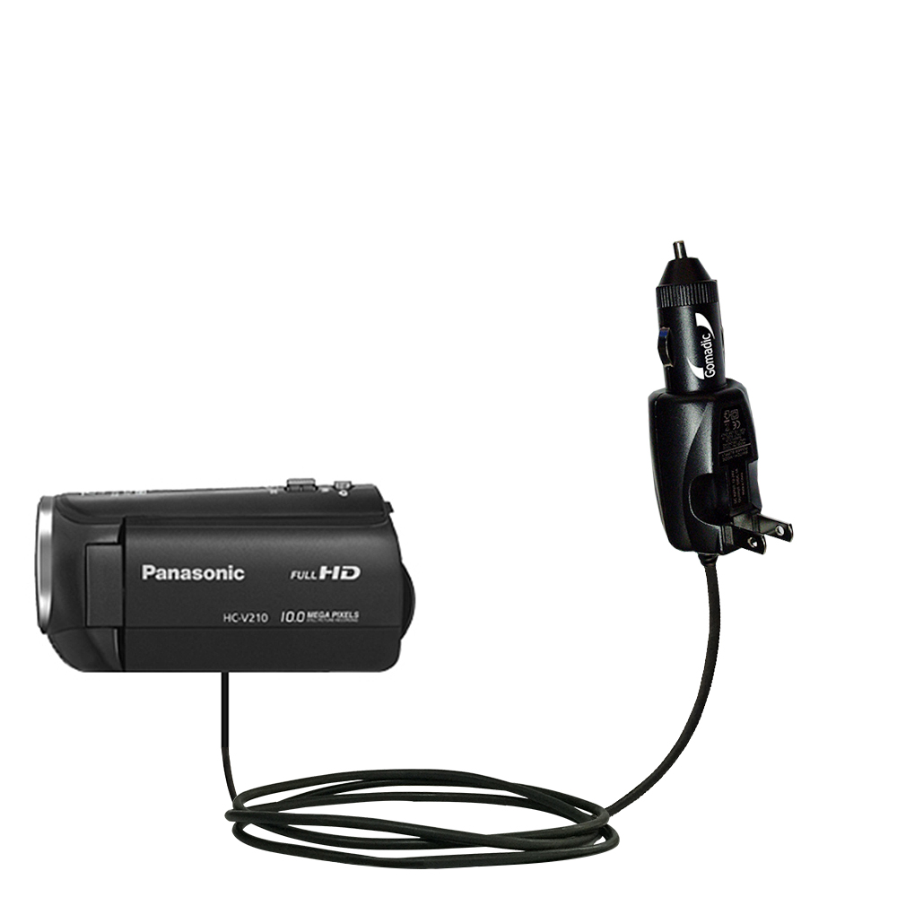 Car & Home 2 in 1 Charger compatible with the Panasonic HC-V210