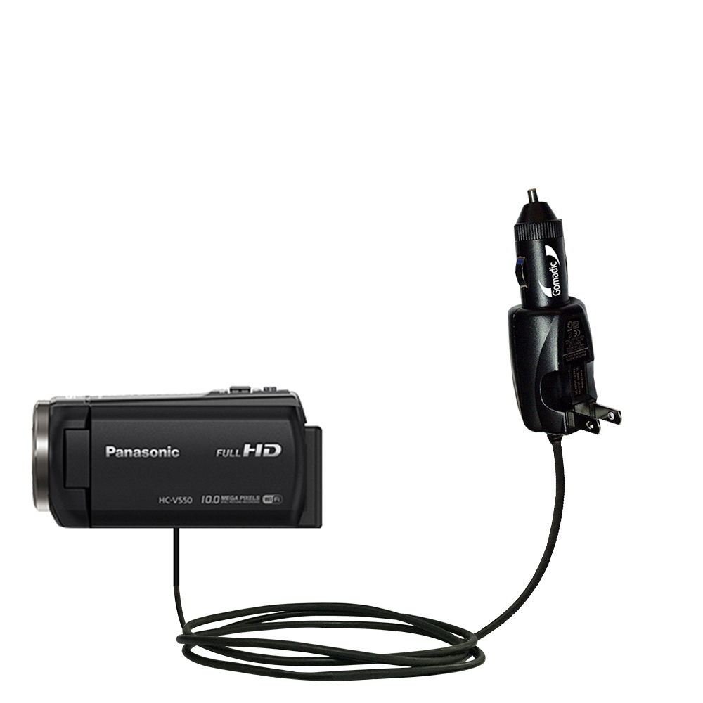 Car & Home 2 in 1 Charger compatible with the Panasonic HC-V250 / V250