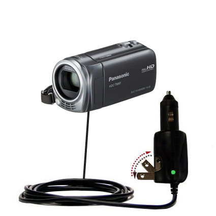 Car & Home 2 in 1 Charger compatible with the Panasonic HDC-TM41 Camcorder