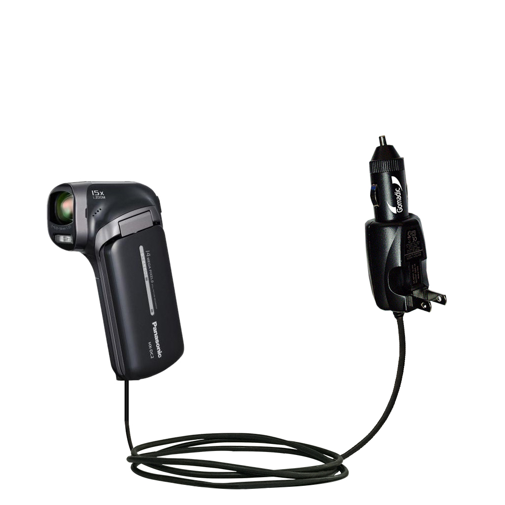 Car & Home 2 in 1 Charger compatible with the Panasonic HX-DC2