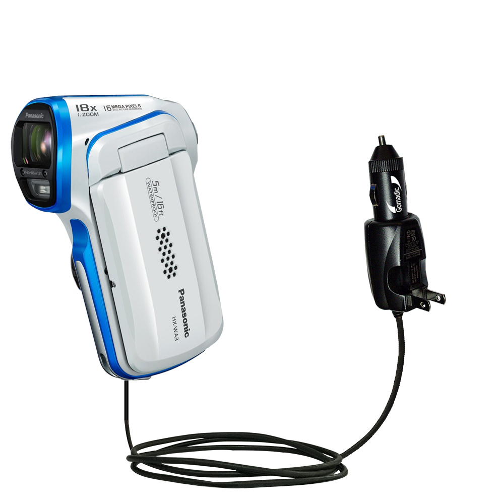Car & Home 2 in 1 Charger compatible with the Panasonic HX-WA3