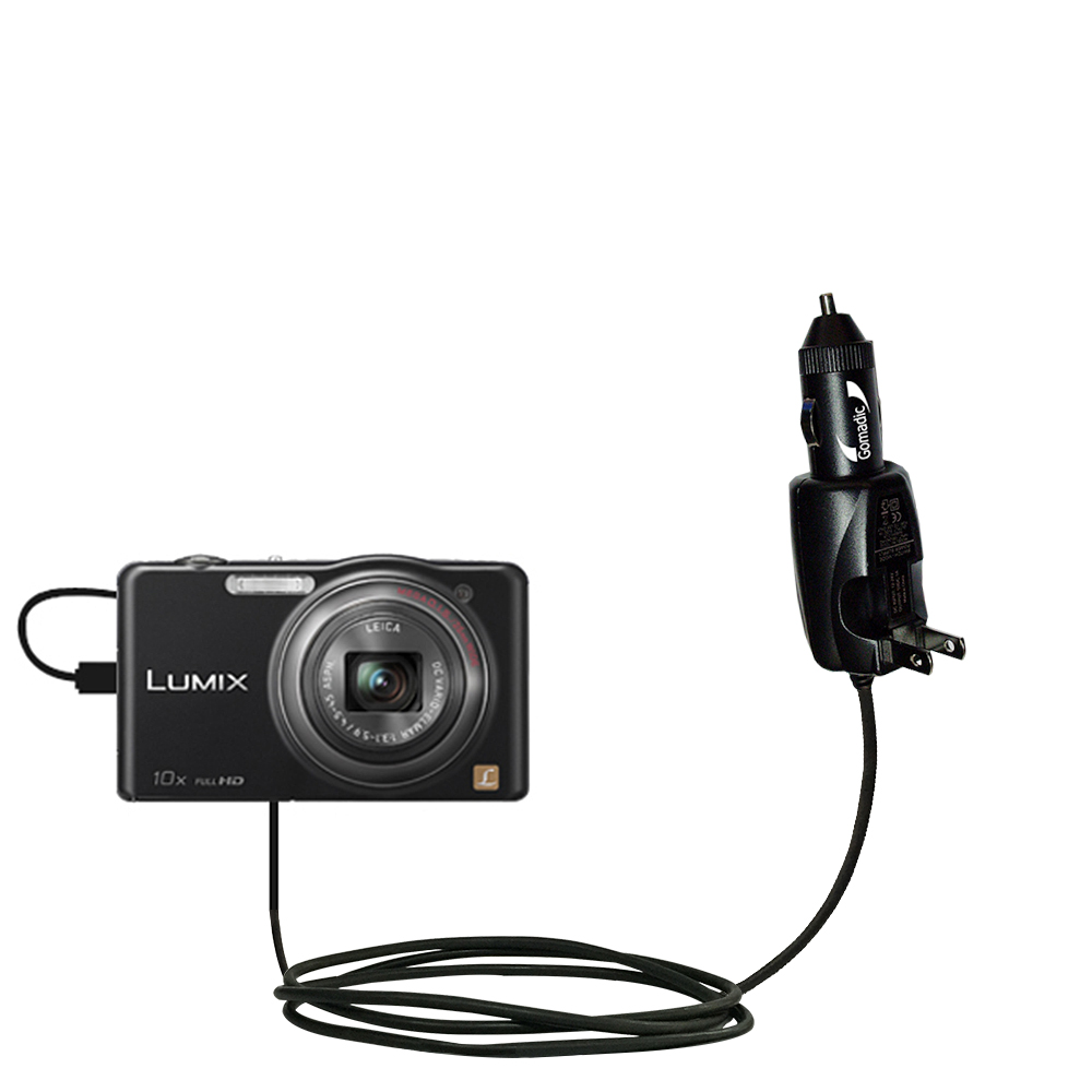 Car & Home 2 in 1 Charger compatible with the Panasonic Lumix DMC-SZ7K