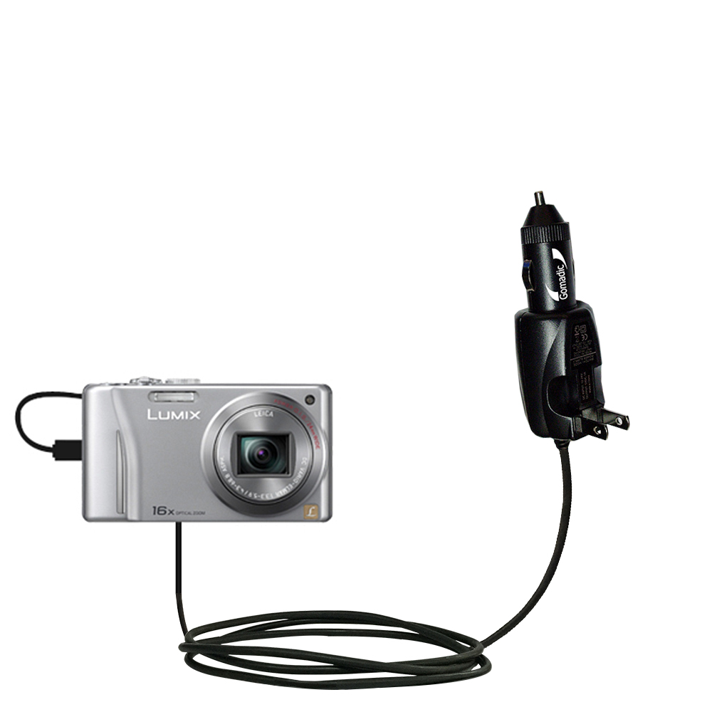 Car & Home 2 in 1 Charger compatible with the Panasonic Lumix DMC-SZ8