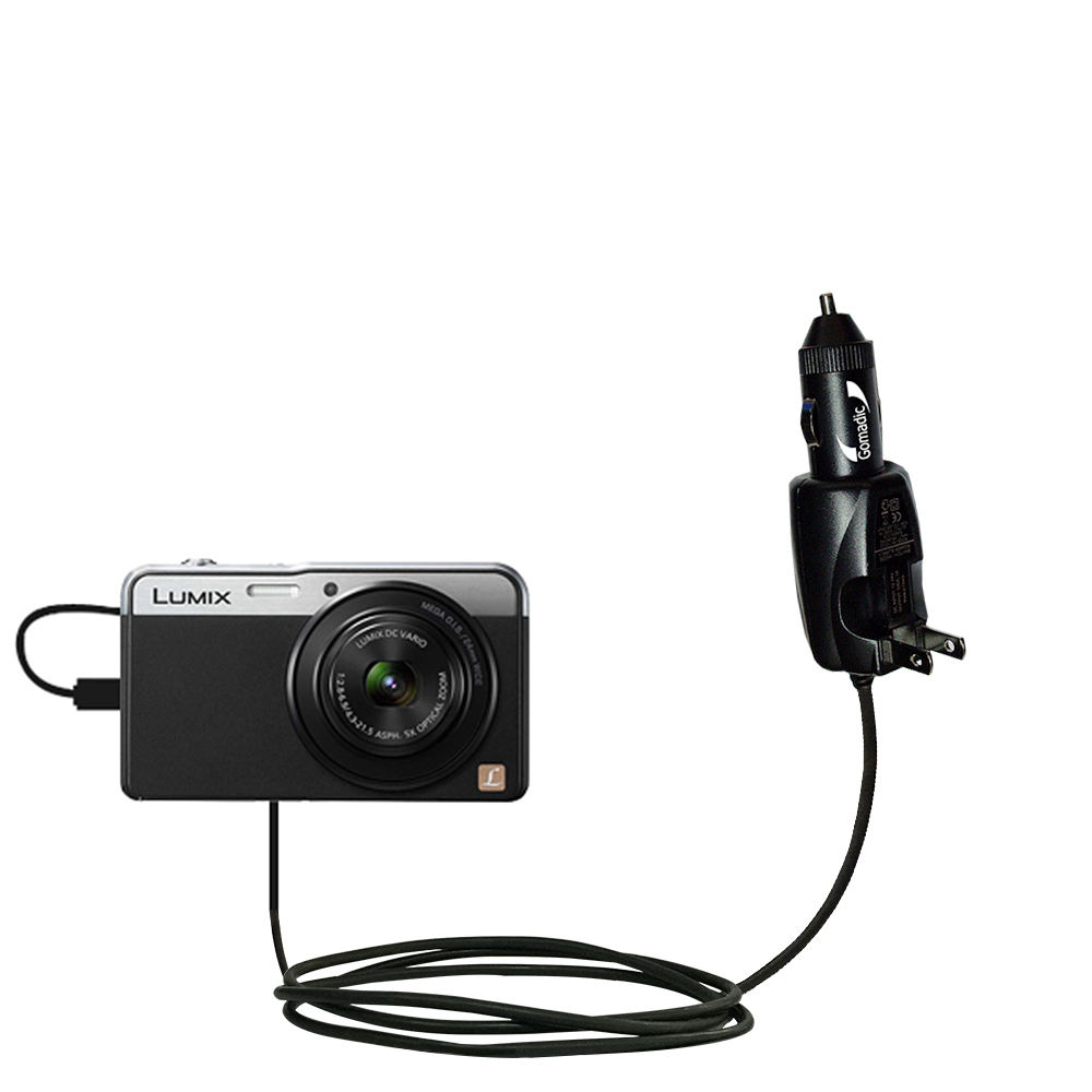 Car & Home 2 in 1 Charger compatible with the Panasonic Lumix DMC-XS3