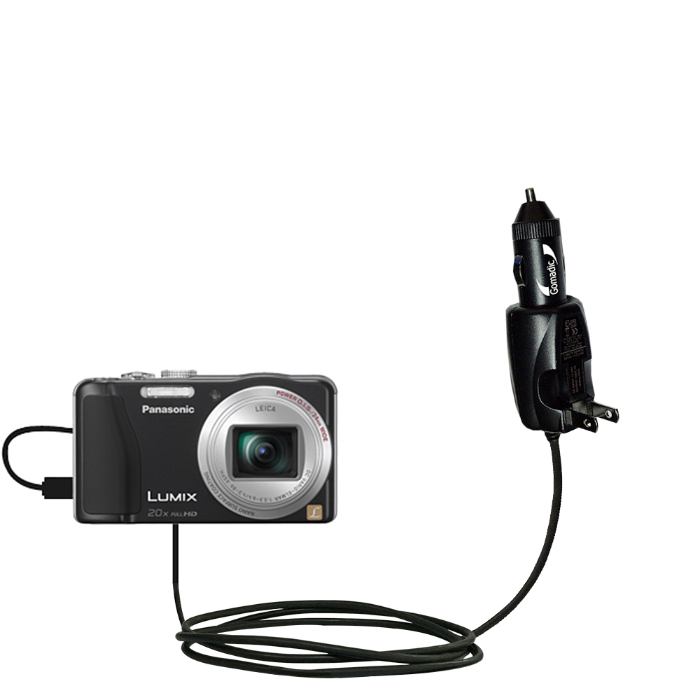 Car & Home 2 in 1 Charger compatible with the Panasonic Lumix DMC-ZS19K