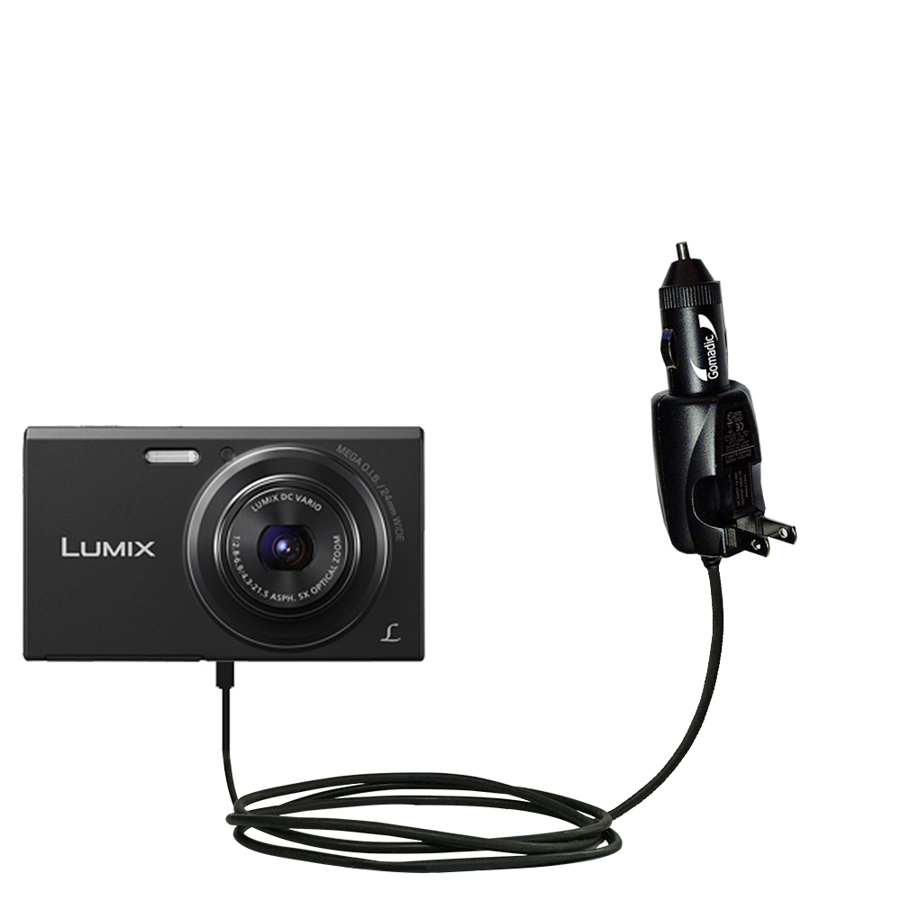 Car & Home 2 in 1 Charger compatible with the Panasonic Lumix FH10 / DMC-FH10