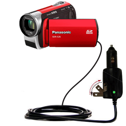 Car & Home 2 in 1 Charger compatible with the Panasonic SDR-S26 Video Camera