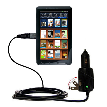 Car & Home 2 in 1 Charger compatible with the Pandigital 9 inch Novel Color Tablet R90L200