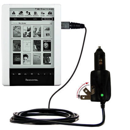 Car & Home 2 in 1 Charger compatible with the Pandigital Novel eReader