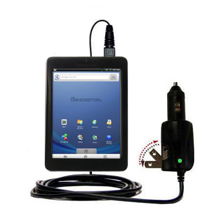 Car & Home 2 in 1 Charger compatible with the Pandigital Novel R70E200 - Black Model