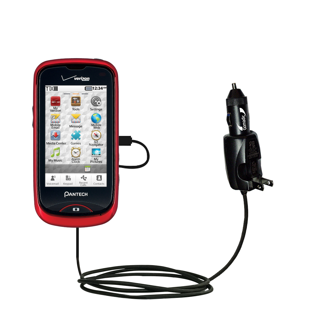 Car & Home 2 in 1 Charger compatible with the Pantech Hotshot