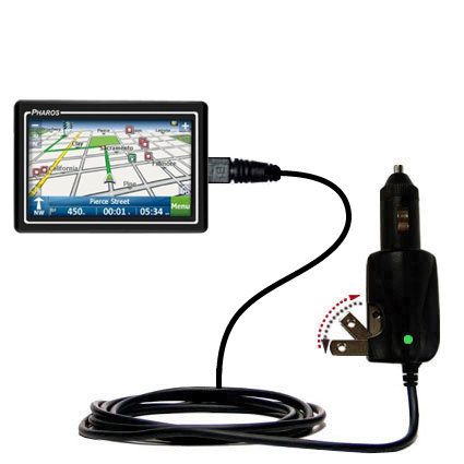 Car & Home 2 in 1 Charger compatible with the Pharos Drive 270