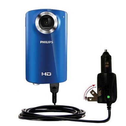 Car & Home 2 in 1 Charger compatible with the Philips CAM100 HD Camcorder