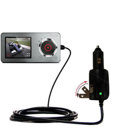 Car & Home 2 in 1 Charger compatible with the Philips GoGear CAM SA2CAM08K Video Player
