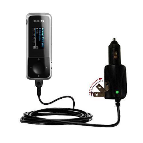 Car & Home 2 in 1 Charger compatible with the Philips Gogear Mix