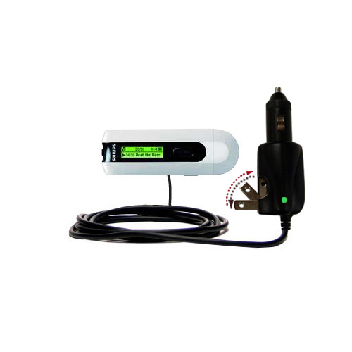 Car & Home 2 in 1 Charger compatible with the Philips GoGear SA2125/37