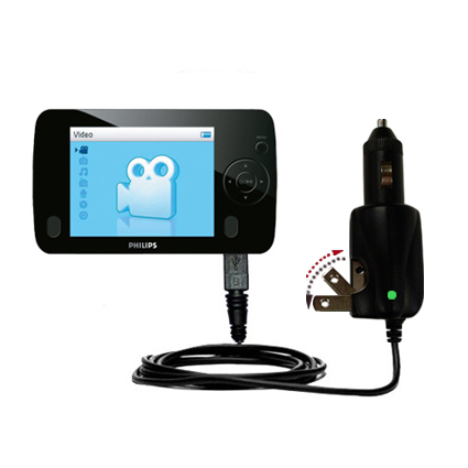 Car & Home 2 in 1 Charger compatible with the Philips GoGear SA3105/37