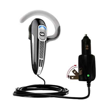 Car & Home 2 in 1 Charger compatible with the Plantronics Voyager 520