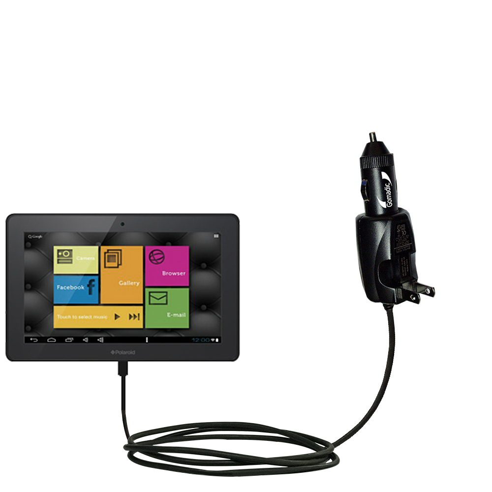 Car & Home 2 in 1 Charger compatible with the Polaroid 10 Tablet PMID1000