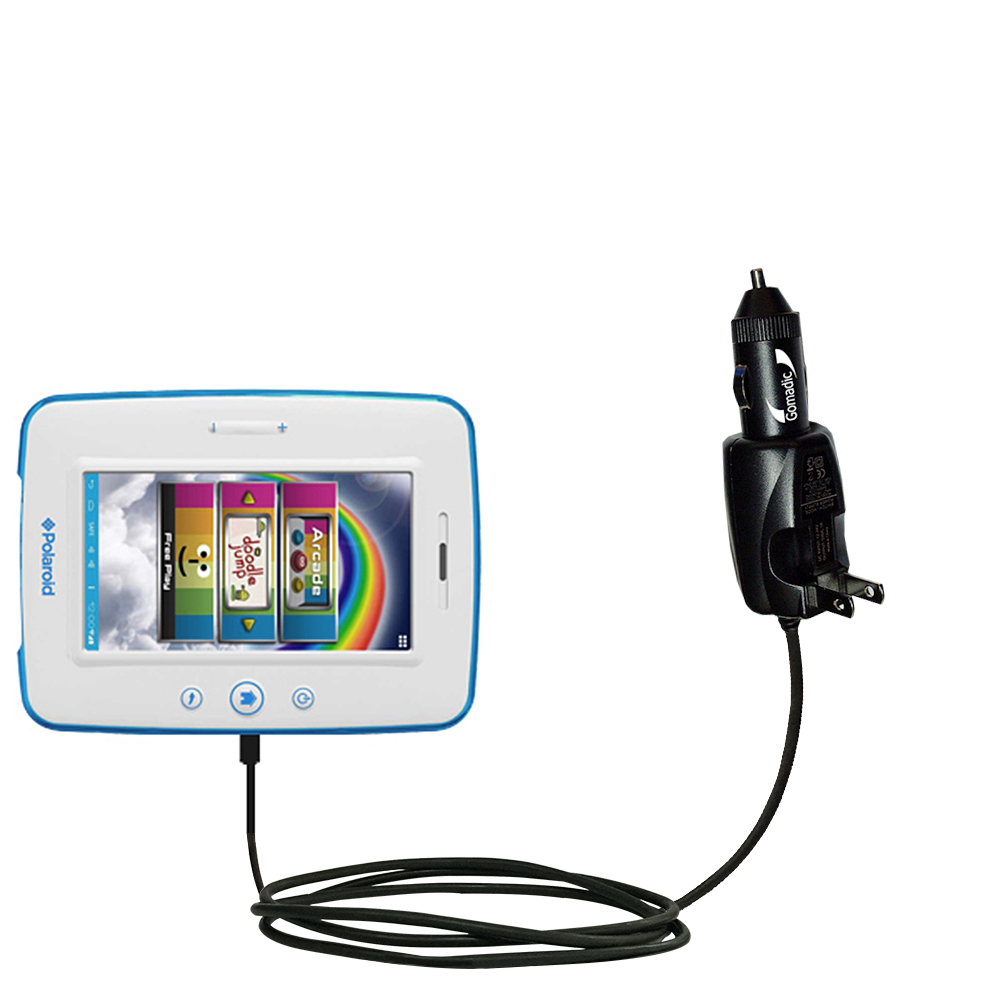 Car & Home 2 in 1 Charger compatible with the Polaroid Kids PTAB750