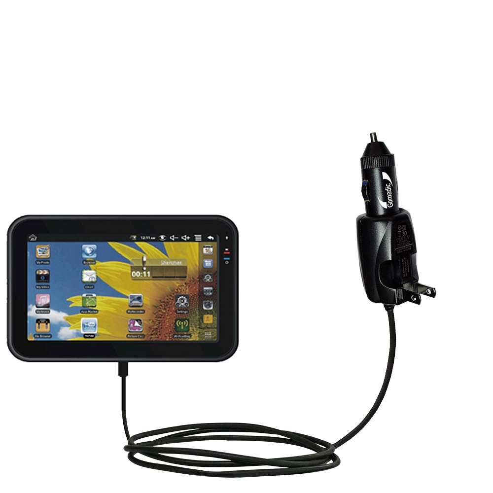Car & Home 2 in 1 Charger compatible with the Polaroid Tablet PMID701